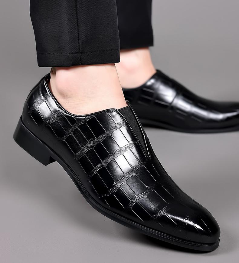 Men's Stone-Texture Loafers – British Casual Collection