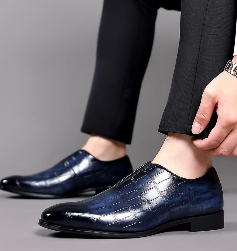 Men's Stone-Texture Loafers – British Casual Collection