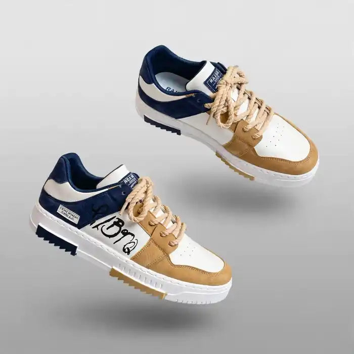 Men's Fashion Graffiti Sneakers | Casual Chunky Streetwear Sneakers for Men