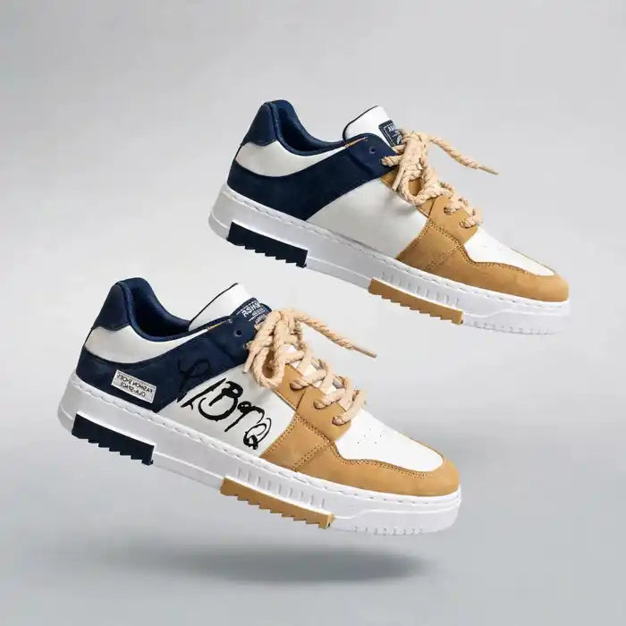 Men's Fashion Graffiti Sneakers | Casual Chunky Streetwear Sneakers for Men
