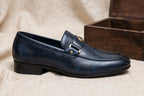 Men's Classic Gold Emblem Loafers -Slip-On
