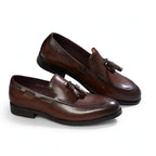 Fringed Tassel Loafers - Leather Shoes