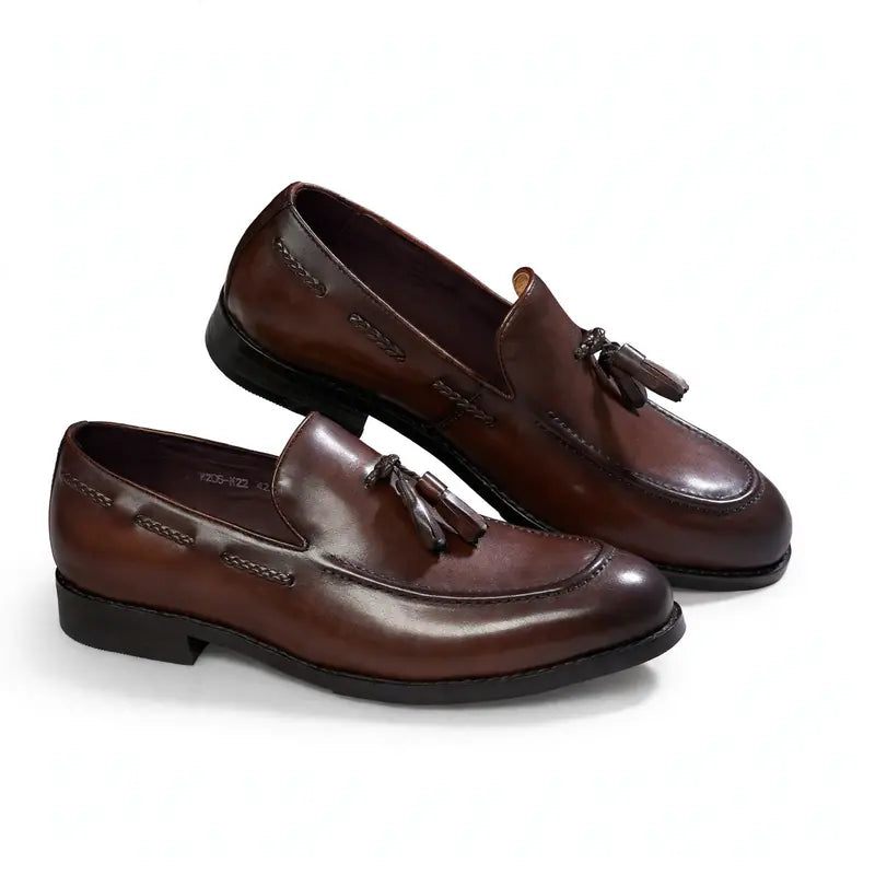 Fringed Tassel Loafers - Leather Shoes