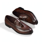 Fringed Tassel Loafers - Leather Shoes