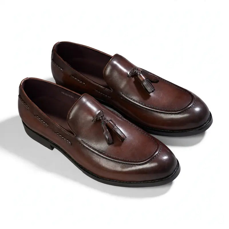 Fringed Tassel Loafers - Leather Shoes