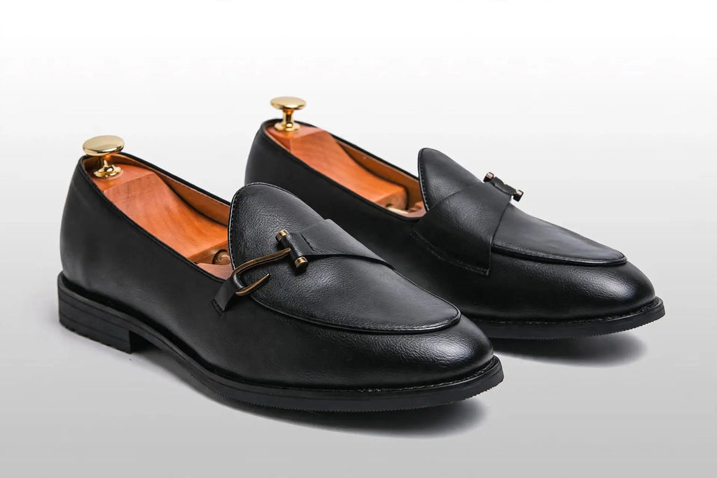 Royal Buck Leather-Look Loafers
