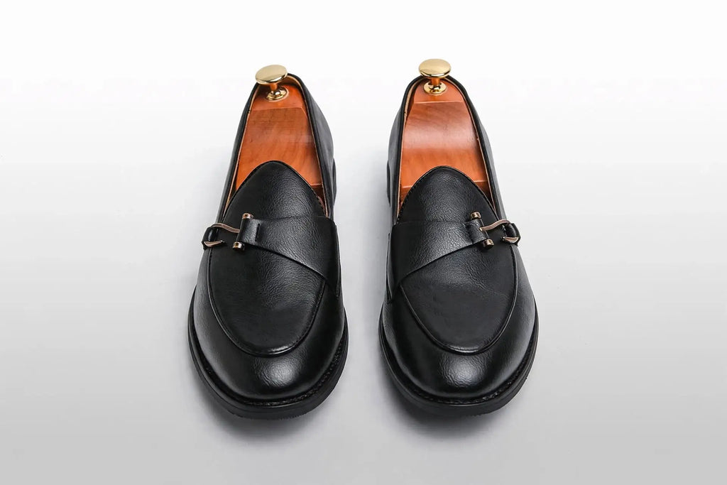 Royal Buck Leather-Look Loafers