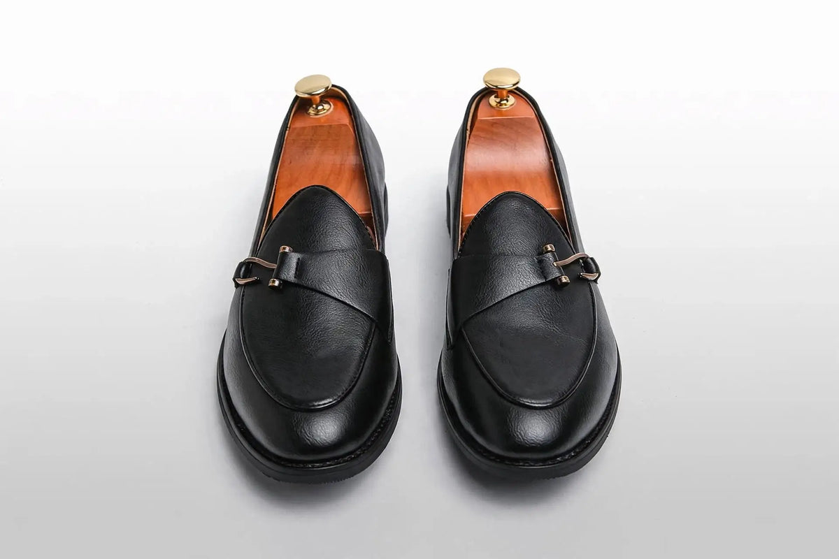 Royal Buck Leather-Look Loafers