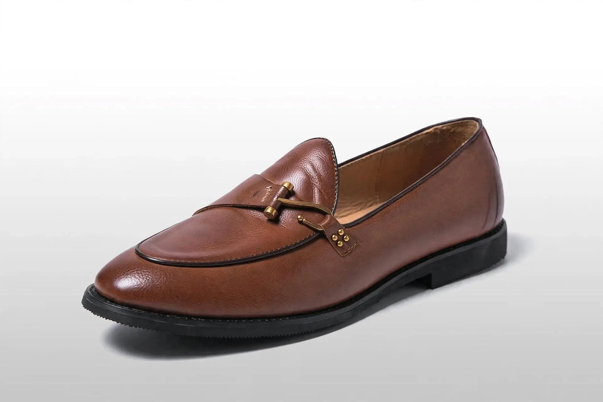 Royal Buck Leather-Look Loafers