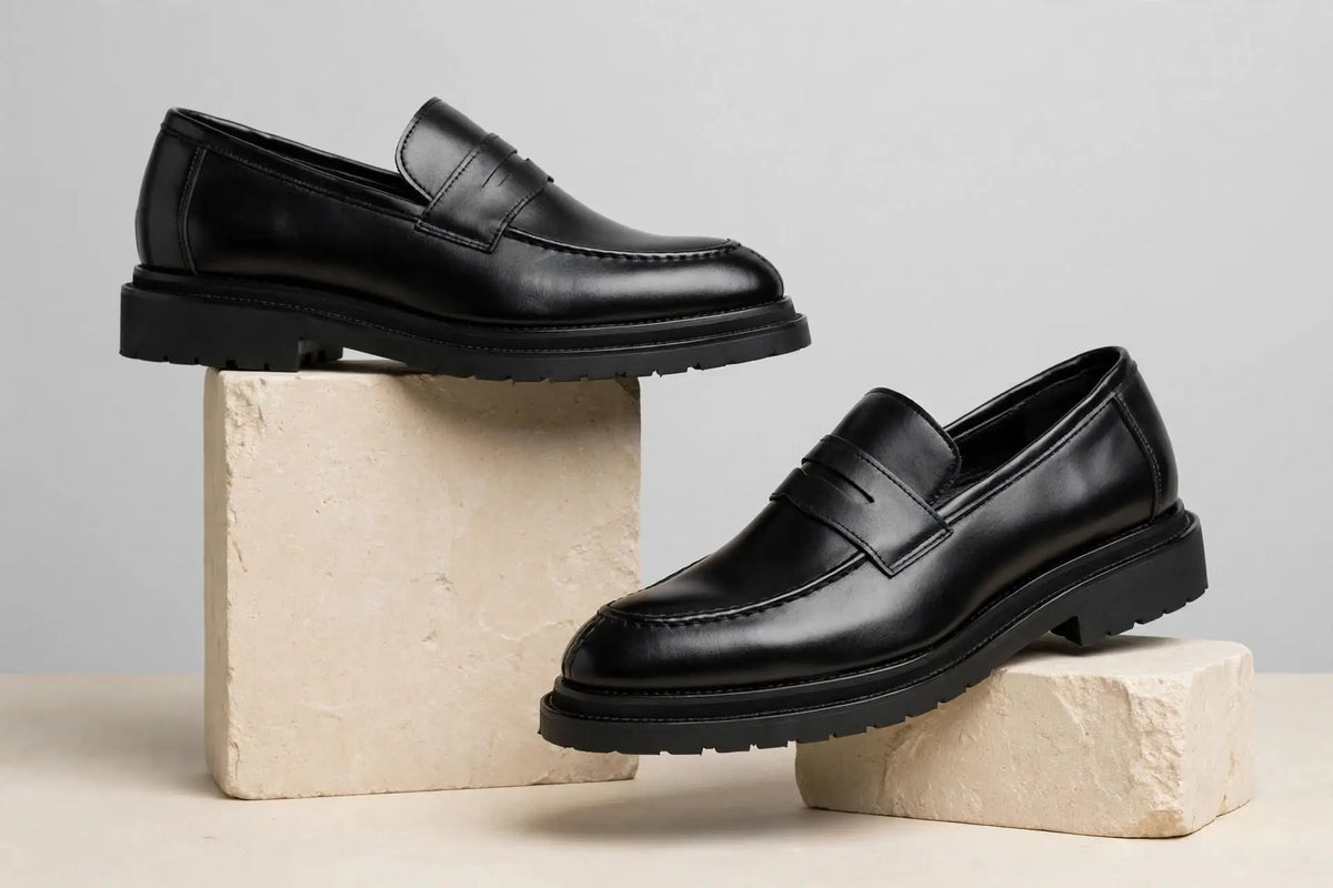 Men's Crown Classic Penny Loafers - Leather