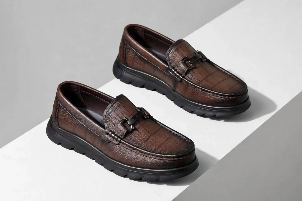 Men's Heritage-Lux Buckle Loafers - Leather