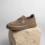 Men's Classic Suede-Style Slip-On Loafers – Smart Casual Shoes