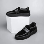 Men's Classic Suede-Style Slip-On Loafers – Smart Casual Shoes