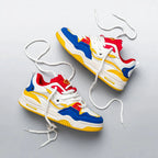 Men's Retro Chunky Sneakers – Color block Streetwear Shoes