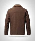 Suede Craft Men's Sherpa-Collar Jacket