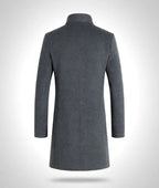 Urban Class Men's Quilted-Lining Long Coat