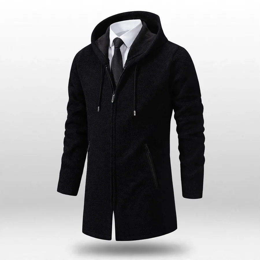 Urban Edge Longline Hooded Sweater Jacket