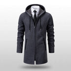 Urban Edge Longline Hooded Sweater Jacket