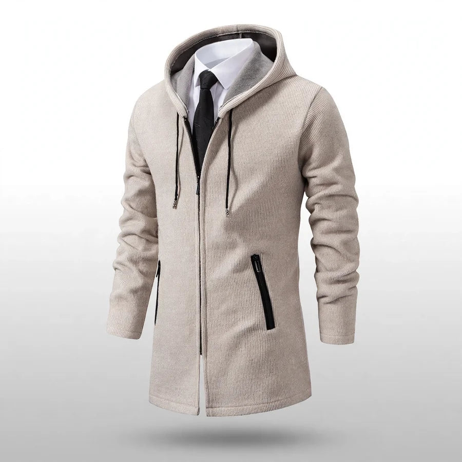Urban Edge Longline Hooded Sweater Jacket
