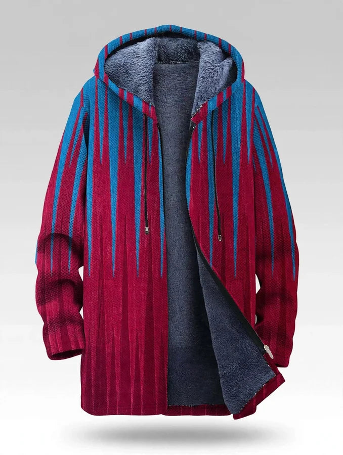 Urban Wild Graphic Zip-Up Hooded Cardigan