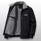 Men's Winter Corduroy Jacket – Warm Fleece-Lined Casual Coat