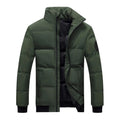 Men's Thick Puffer Jacket – High Collar Winter Coat