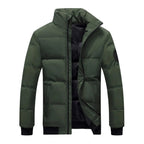 Men's Thick Puffer Jacket – High Collar Winter Coat