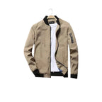 Men's Classic Zip-Up Bomber Jacket – Casual Slim-Fit Jacket