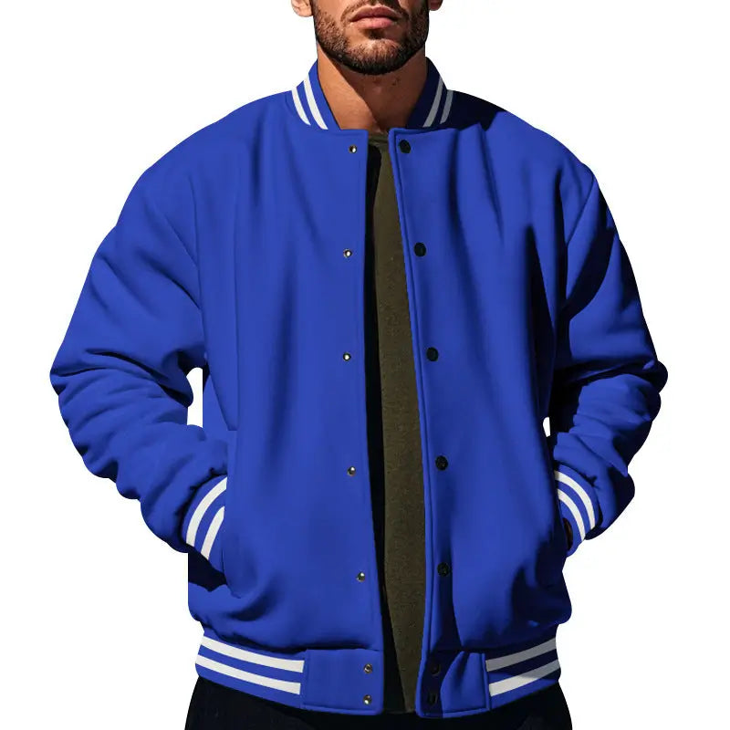 Men's Vintage Varsity Bomber Jacket – Classic Baseball Style