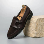 Men's Oxford Double Monk Strap Loafers – British Classic