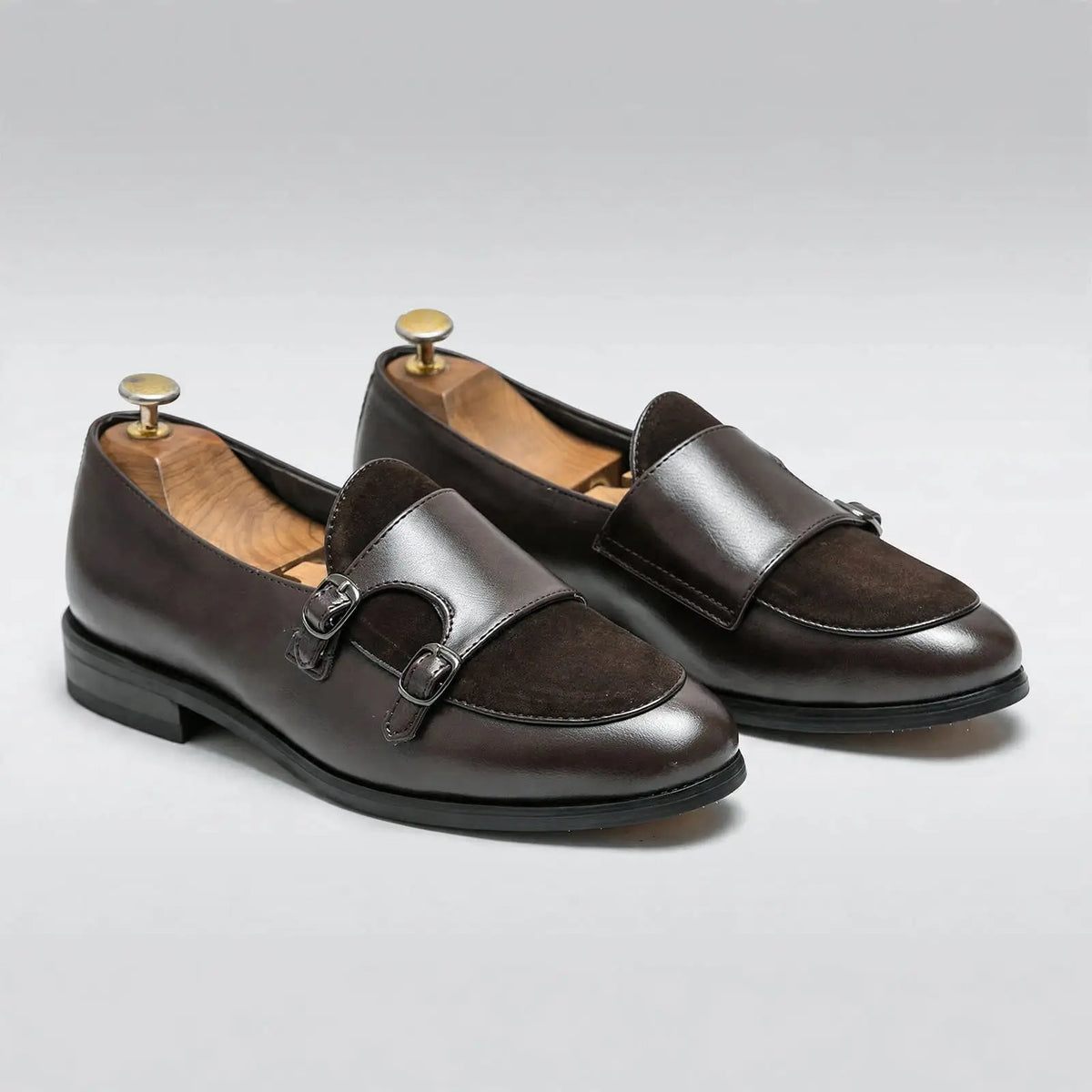 Men's Oxford Double Monk Strap Loafers – British Classic