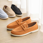 Men's Suede-Look Penny Loafers – Cambridge Casual