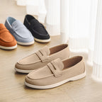 Men's Suede-Look Penny Loafers – Cambridge Casual