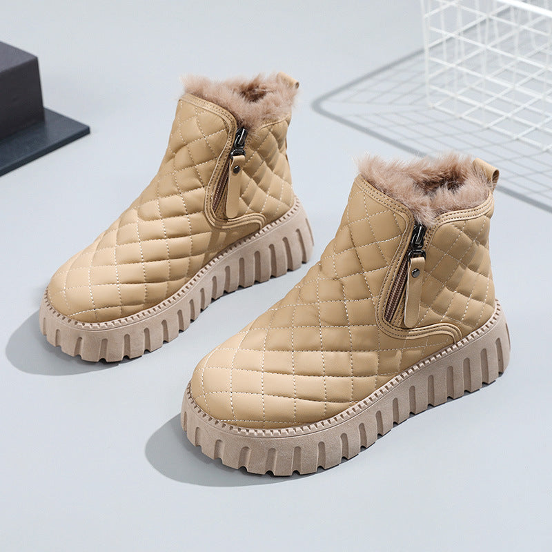 Women's LuxeQuilt Platform Boots