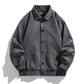 Men's Vintage Suede Bomber Jacket – Relaxed Fit