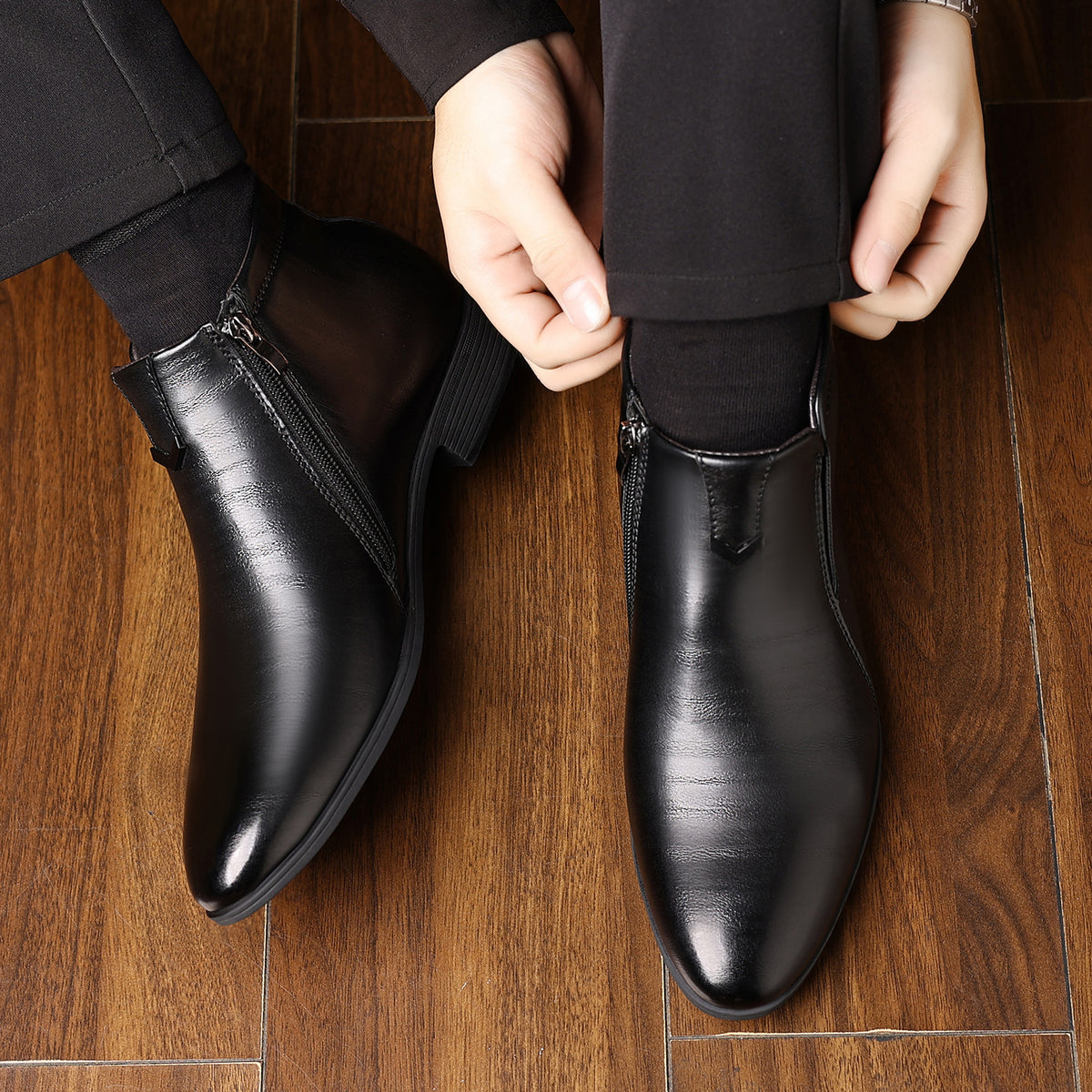 Men's Pointed-Toe Fashion Boots