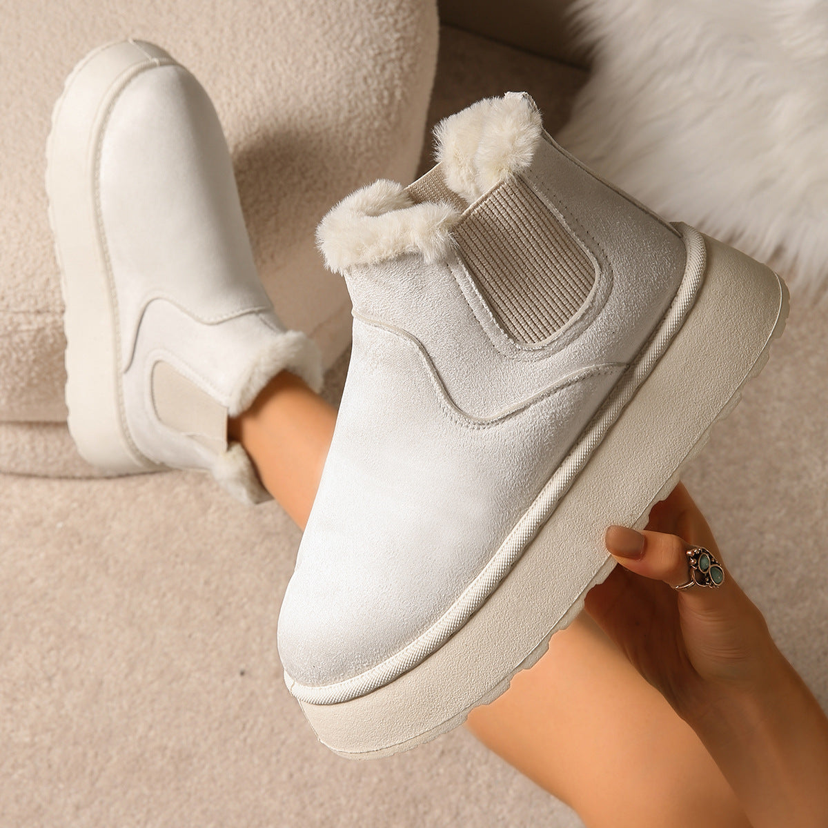 Women's CozyFur Ankle Boots
