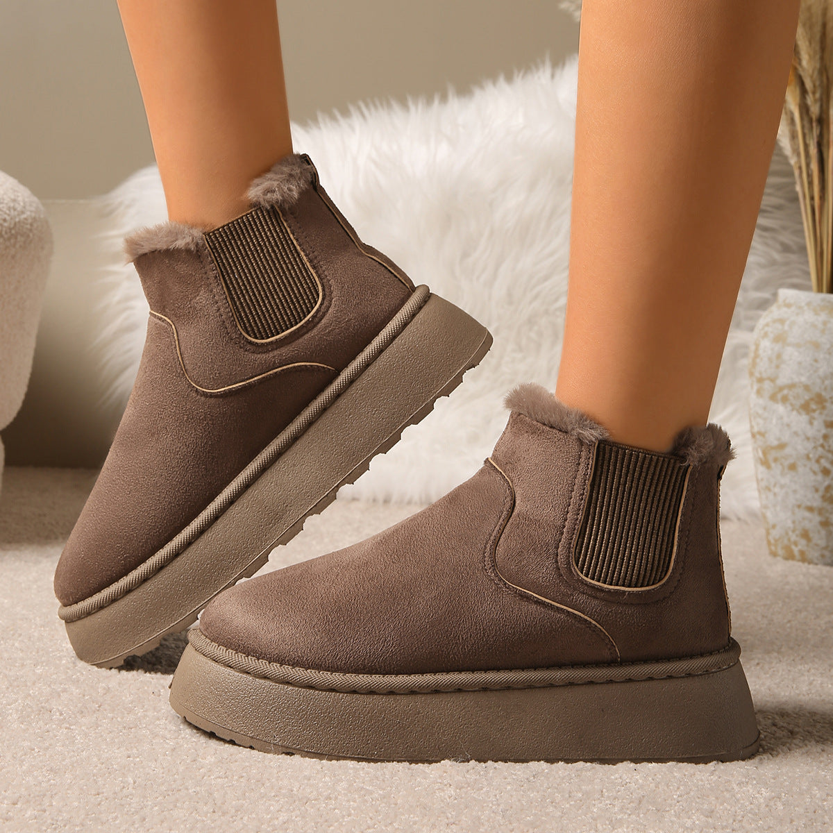 Women's CozyFur Ankle Boots