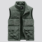Cord Luxe Men's Fleece-Lined Corduroy Vest