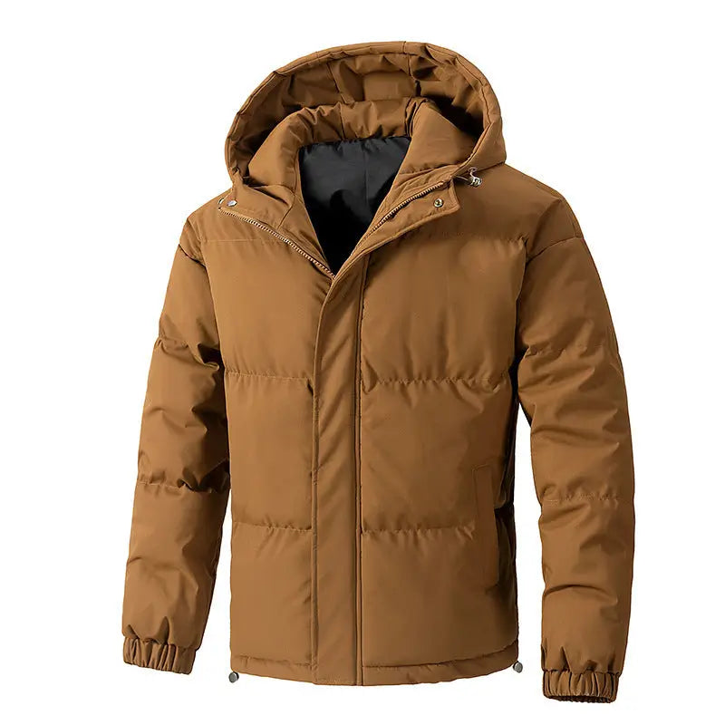 Arctic Shield Thickened Hooded Puffer Jacket – Winter Collection