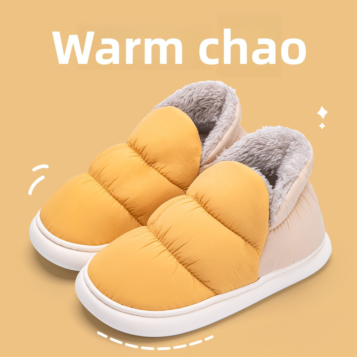 Waterproof Cotton Slippers