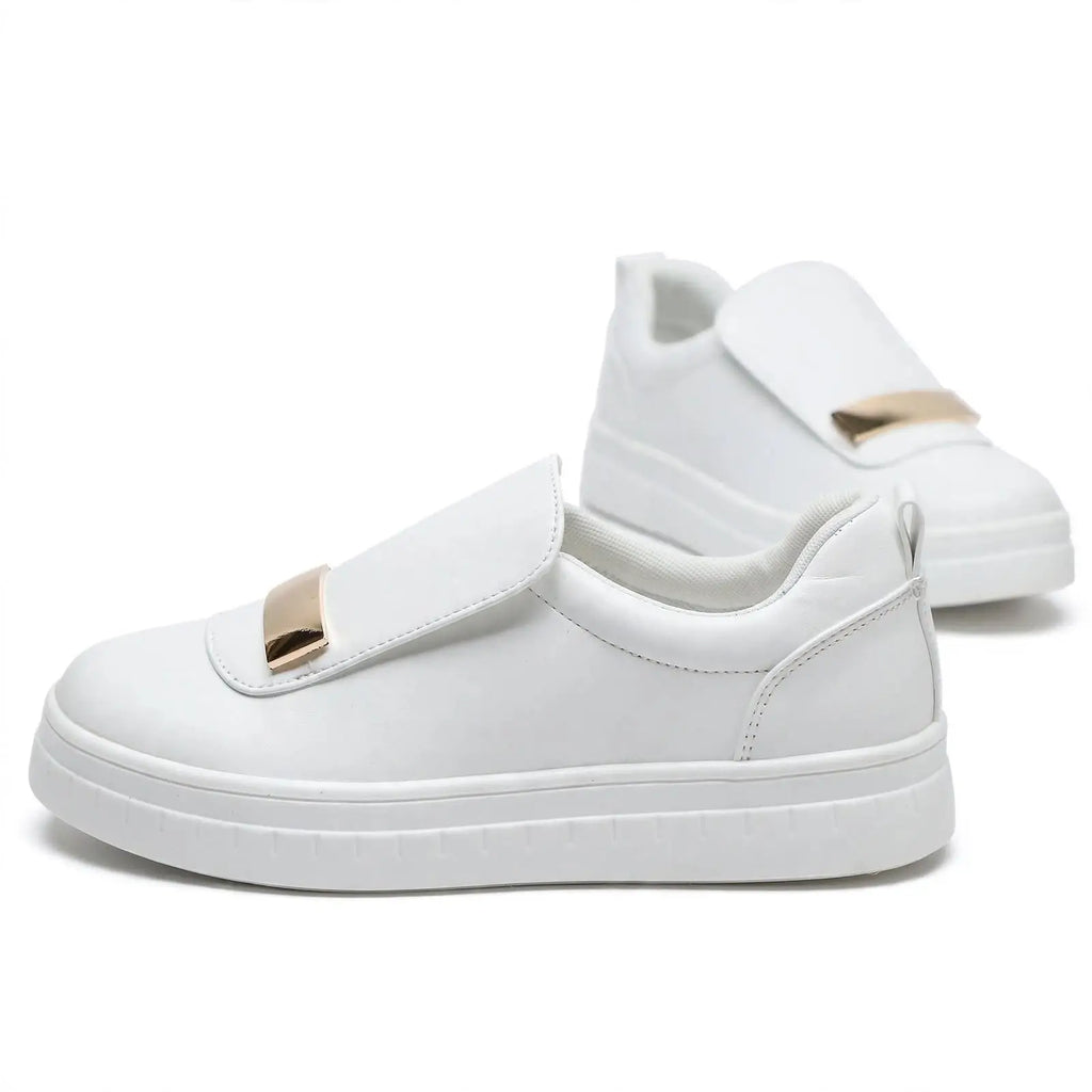 Luxe Step Gold Accent  Loafers