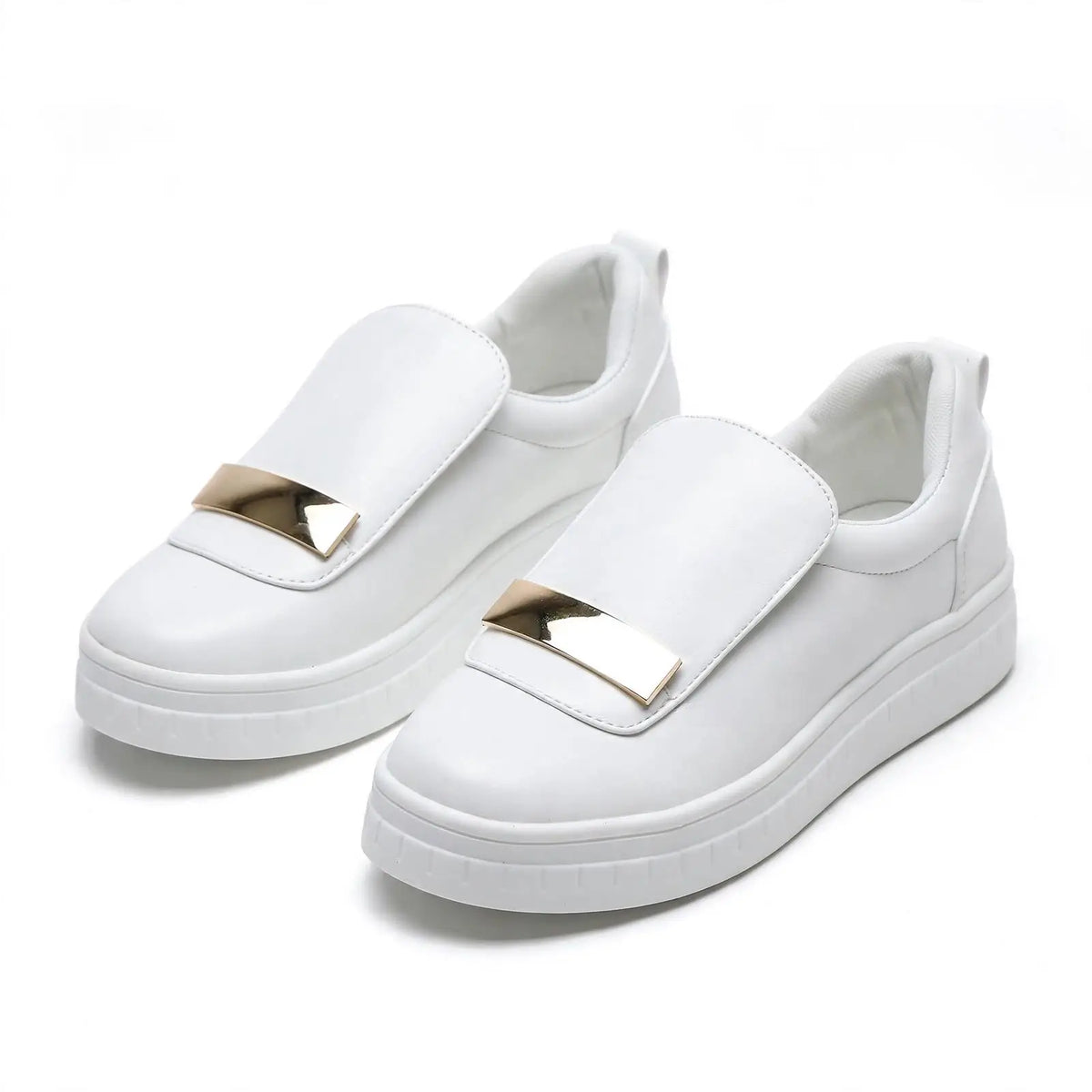 Luxe Step Gold Accent  Loafers