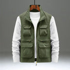 Men's Multi-Pocket Utility Vest – Lightweight Outdoor Sleeveless Jacket
