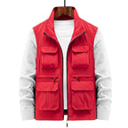 Men's Multi-Pocket Utility Vest – Lightweight Outdoor Sleeveless Jacket