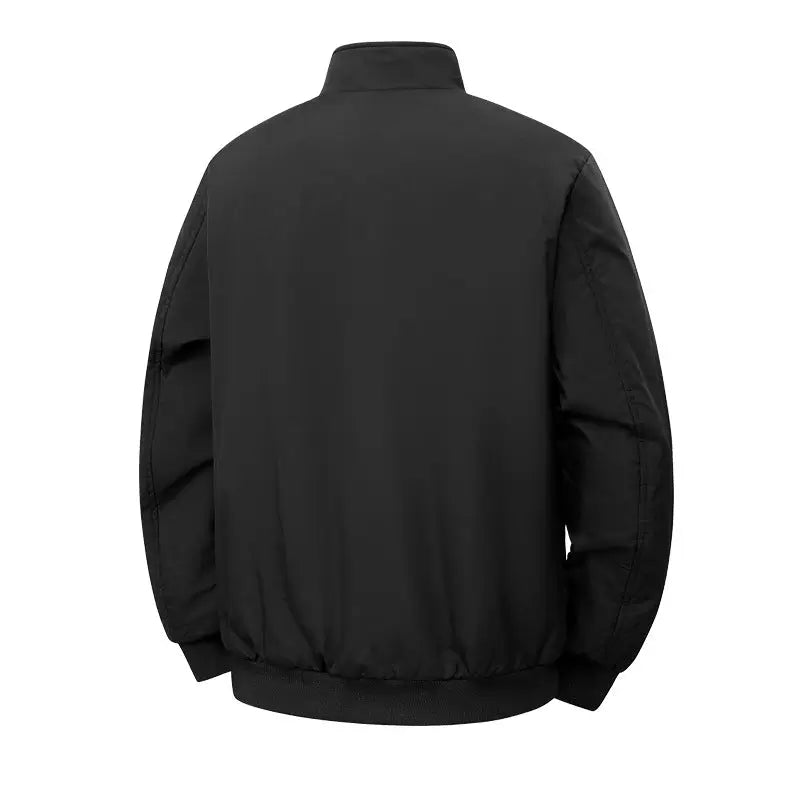 Men's Classic Stand Collar Jacket – Lightweight Casual Bomber