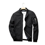 Men's Classic Zip-Up Bomber Jacket – Casual Slim-Fit Jacket