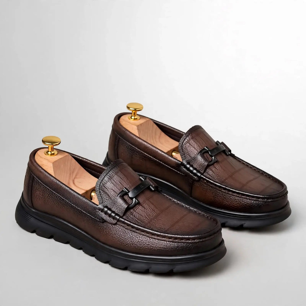 Men's Heritage-Lux Buckle Loafers - Leather