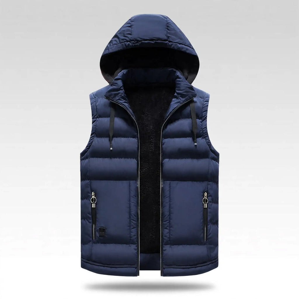 Alpine Shield Men's Hooded Puffer Vest