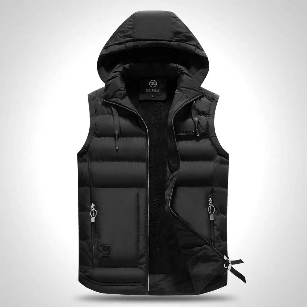 Alpine Shield Men's Hooded Puffer Vest